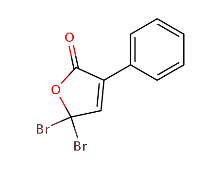 Molecular Structure of 67031-07-6 (5,5-dibromo-3-phenylfuran-2(5H)-one)
