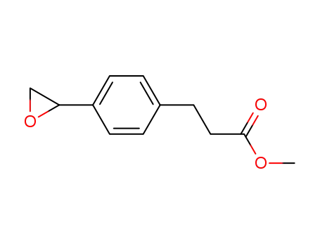 Molecular Structure of 6304-01-4 (methyl 3-[4-(oxiran-2-yl)phenyl]propanoate)