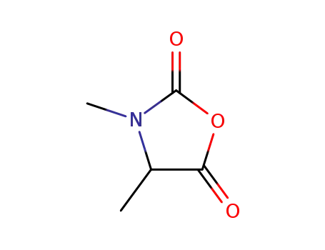 Molecular Structure of 51784-00-0 (2,5-Oxazolidinedione, 3,4-dimethyl-)