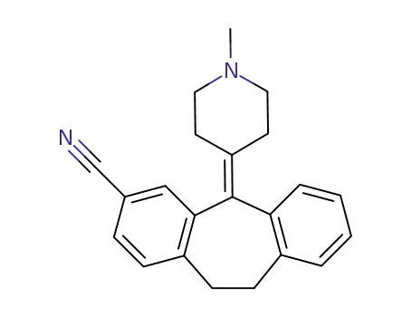 1-methyl-4-(3-cyano-10,11-dihydro-5H-dibenzo<a,d>cyclohepten-5-ylidene)piperidine