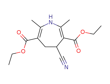 4-cyano-2,7-dimethyl-4,5-dihydro-1<i>H</i>-azepine-3,6-dicarboxylic acid diethyl ester