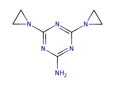 Molecular Structure of 6708-69-6 (4,6-bis(ethylideneamino)-1,3,5-triazin-2-amine)