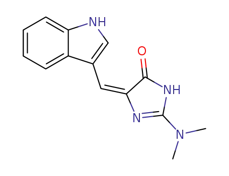 4H-Imidazol-4-one,
2-(dimethylamino)-1,5-dihydro-5-(1H-indol-3-ylmethylene)-