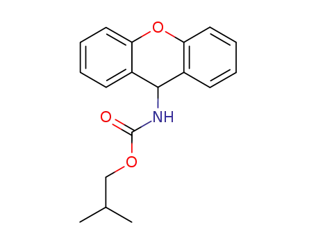 Molecular Structure of 6319-56-8 (2-methylpropyl 9H-xanthen-9-ylcarbamate)