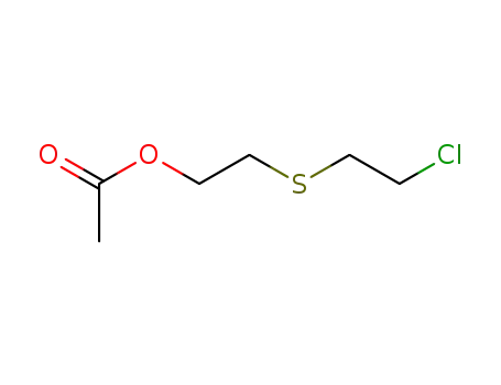 Molecular Structure of 6321-47-7 (2-[(2-chloroethyl)sulfanyl]ethyl acetate)