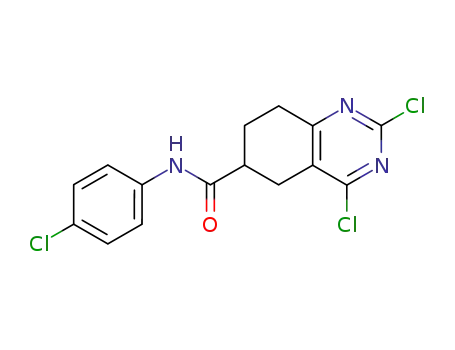 Molecular Structure of 6318-01-0 (2,4-dichloro-N-(4-chlorophenyl)-5,6,7,8-tetrahydroquinazoline-6-carbox amide)