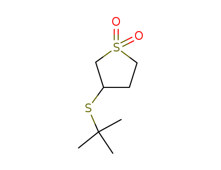 3-tert-butylsulfanylthiolane 1,1-dioxide