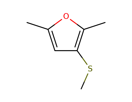 Molecular Structure of 63359-63-7 (Furan, 2,5-dimethyl-3-(methylthio)-)