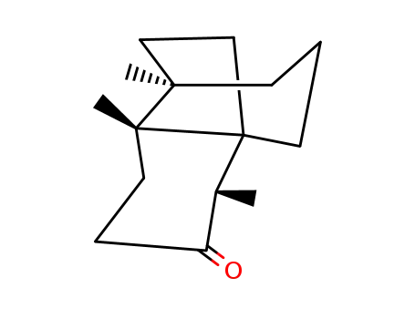 Molecular Structure of 67814-48-6 (1,2,6-Trimethyltricyclo[5.3.2.02,7]dodecan-5-one)
