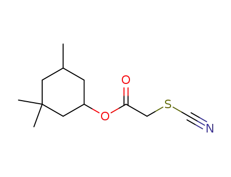 Molecular Structure of 6338-71-2 ((3,3,5-trimethylcyclohexyl) 2-thiocyanatoacetate)