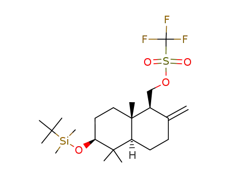 Trifluoro-methanesulfonic acid (1S,4aR,6S,8aS)-6-(tert-butyl-dimethyl-silanyloxy)-5,5,8a-trimethyl-2-methylene-decahydro-naphthalen-1-ylmethyl ester