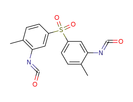 Molecular Structure of 6338-92-7 (2-isocyanato-4-(3-isocyanato-4-methyl-phenyl)sulfonyl-1-methyl-benzene)