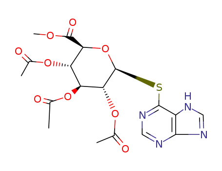 methyl 7H-purin-6-yl 1-thio-2,3,4-tri-O-acetyl-β-D-glucopyranosiduronate