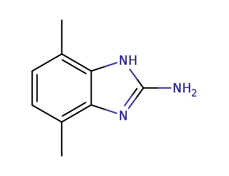 Molecular Structure of 67468-93-3 (1H-Benzimidazol-2-amine,4,7-dimethyl-(9CI))