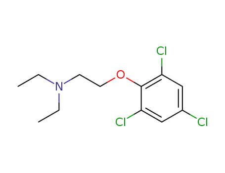 Molecular Structure of 634-54-8 (N,N-diethyl-2-(2,4,6-trichlorophenoxy)ethanamine)