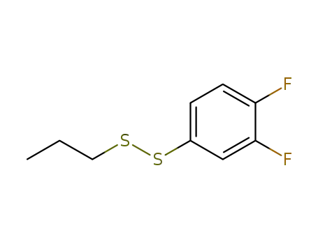 Molecular Structure of 1042696-52-5 (3,4-difluorophenyl n-propyl disulfide)