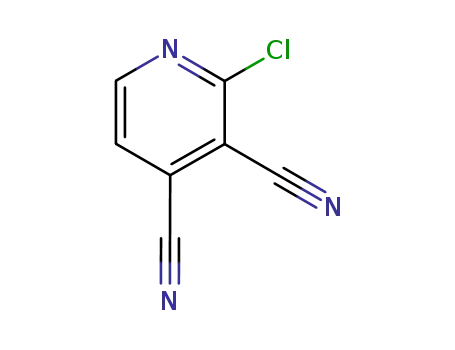 Molecular Structure of 132784-64-6 (3,4-Pyridinedicarbonitrile, 2-chloro-)