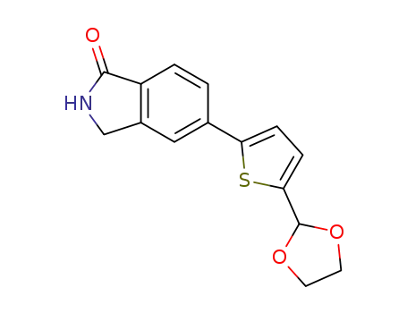 5-(5-(1,3-dioxolan-2-yl)thiophen-2-yl)isoindolin-1-one