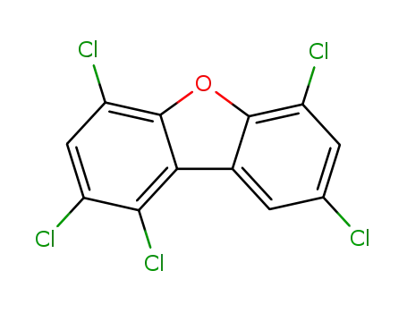 Molecular Structure of 69698-57-3 (1,2,4,6,8-PENTACHLORODIBENZOFURAN)