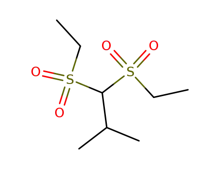Molecular Structure of 6330-46-7 (1,1-bis(ethylsulfonyl)-2-methylpropane)