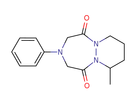 Molecular Structure of 67744-75-6 (7-methyl-3-phenylhexahydro-1H-pyridazino[1,2-a][1,2,5]triazepine-1,5(2H)-dione)