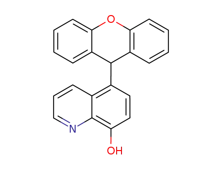 Molecular Structure of 6325-83-3 (5-(9H-xanthen-9-yl)quinolin-8-ol)