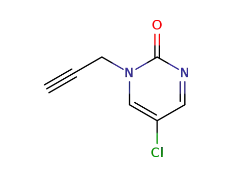 Molecular Structure of 63331-26-0 (1-propargyl-5-chloropyrimidin-2-one)