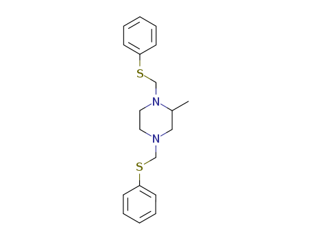 Piperazine,2-methyl-1,4-bis[(phenylthio)methyl]- cas  6326-34-7