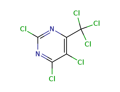 Pyrimidine, 2,4,5-trichloro-6- (trichloromethyl)-