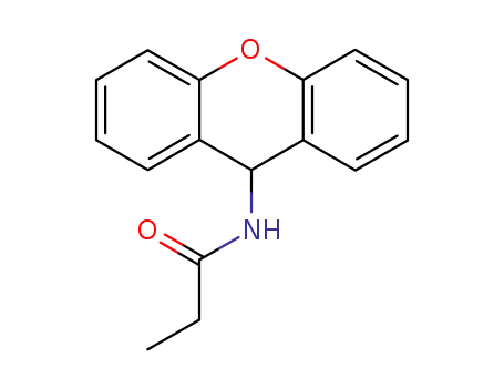 Molecular Structure of 6325-99-1 (N-(9H-xanthen-9-yl)propanamide)