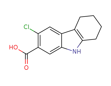 Molecular Structure of 676470-14-7 (3-CHLORO-6,7,8,9-TETRAHYDRO-5H-CARBAZOLE-2-CARBOXYLIC ACID)