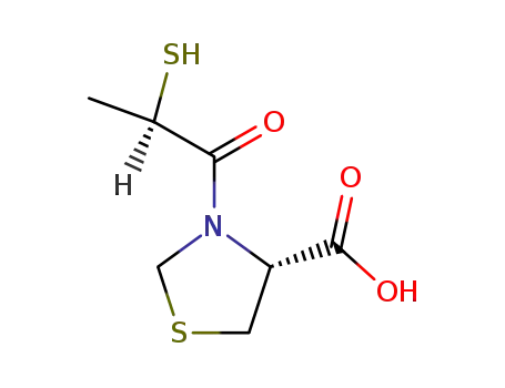 (4R)-3-<(2R)-2-mercaptopropanoyl>-4-thiazolidinecarboxylic acid