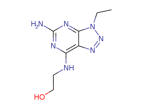 2-[(3-amino-9-ethyl-2,4,7,8,9-pentazabicyclo[4.3.0]nona-1,3,5,7-tetrae n-5-yl)amino]ethanol