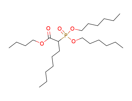 Octanoicacid, 2-[bis(hexyloxy)phosphinyl]-, butyl ester