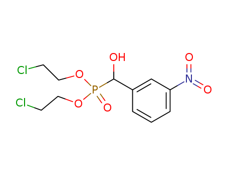 Phosphonic acid,[hydroxy(3-nitrophenyl)methyl]-, bis(2-chloroethyl) ester (9CI) cas  6329-50-6