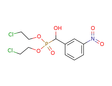 Molecular Structure of 6329-50-6 (bis(2-chloroethyl) [hydroxy(3-nitrophenyl)methyl]phosphonate)