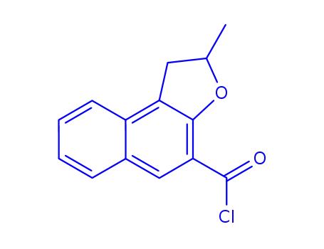 Molecular Structure of 67818-28-4 (1,2-Dihydro-2-methylnaphtho[2,1-b]furan-4-carboxylic acid chloride)