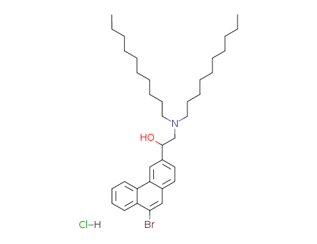 3-Phenanthrenemethanol,9-bromo-a-[(didecylamino)methyl]-,hydrochloride (1:1)