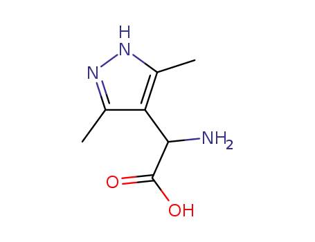 Molecular Structure of 736904-89-5 (1H-Pyrazole-4-aceticacid,alpha-amino-3,5-dimethyl-,(S)-(9CI))