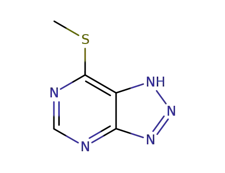 Molecular Structure of 6332-11-2 (7-(methylsulfanyl)-7aH-[1,2,3]triazolo[4,5-d]pyrimidine)