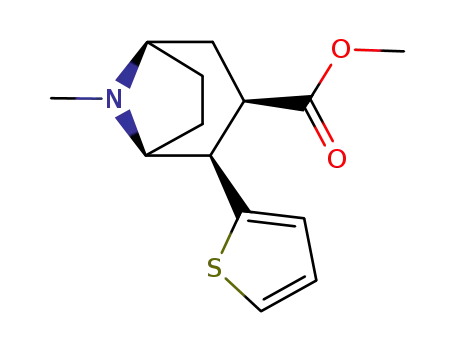 8-methyl-2<i>exo</i>-thiophen-2-yl-nortropane-3<i>exo</i>-carboxylic acid methyl ester