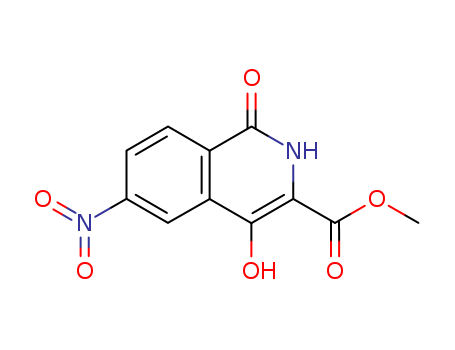 3-Isoquinolinecarboxylicacid, 1,2-dihydro-4-hydroxy-6-nitro-1-oxo-, methyl ester cas  67643-23-6
