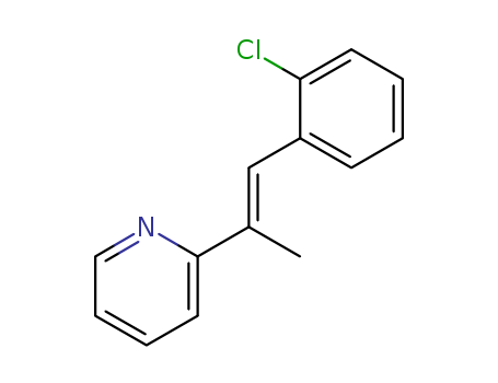 Pyridine,2-[(1E)-2-(2-chlorophenyl)-1-methylethenyl]- cas  6772-82-3