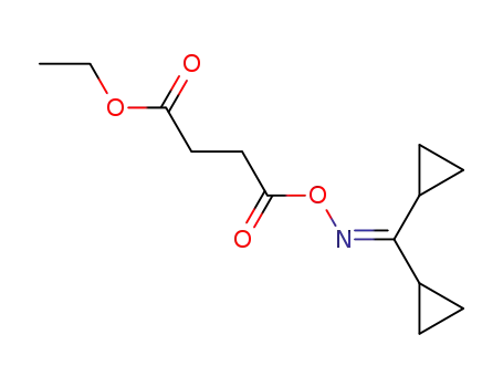 Molecular Structure of 6345-98-8 (ethyl 4-{[(dicyclopropylmethylidene)amino]oxy}-4-oxobutanoate)