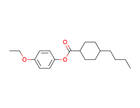 Cyclohexanecarboxylic acid, 4-butyl-, 4-ethoxyphenyl ester