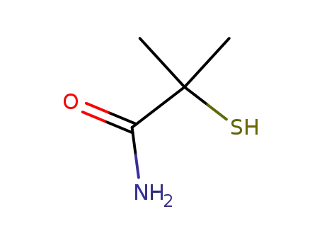 Molecular Structure of 6345-96-6 (2-methyl-2-sulfanylpropanamide)