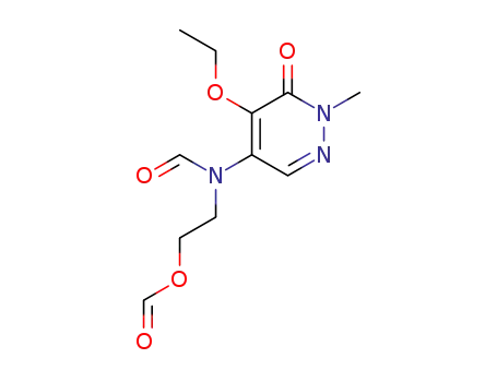 4-ethoxy-5-<N-formyl-N-(2-formyloxyethyl)amino>-2-methyl-3(2H)-pyridazinone
