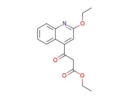 Molecular Structure of 6332-46-3 (ethyl 3-(2-ethoxyquinolin-4-yl)-3-oxopropanoate)