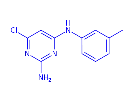 Molecular Structure of 6340-76-7 (6-chloro-N~4~-(3-methylphenyl)pyrimidine-2,4-diamine)