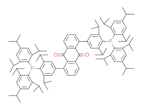 1,5-bis[3,5-diisopropyl-4-{bis(2,4,6-triisopropylphenyl)phosphino}phenyl]anthraquinone